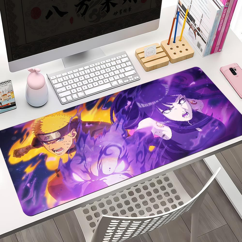N-Naruto Hinata Uzumaki Hyuga Mouse Pad Non-slip Thickened MousePad Large Writing Lockedge Gaming Cushion Office Student