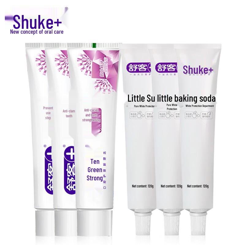 Shuke Anti-Cavity & Baking Soda Toothpaste Oral Care Set