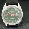 JAPAN VINTAGE SEIKO 5 AUTOMATIC 6309A MENS GREEN COLOR DIAL WATCH a701248-5 R206a-a701248