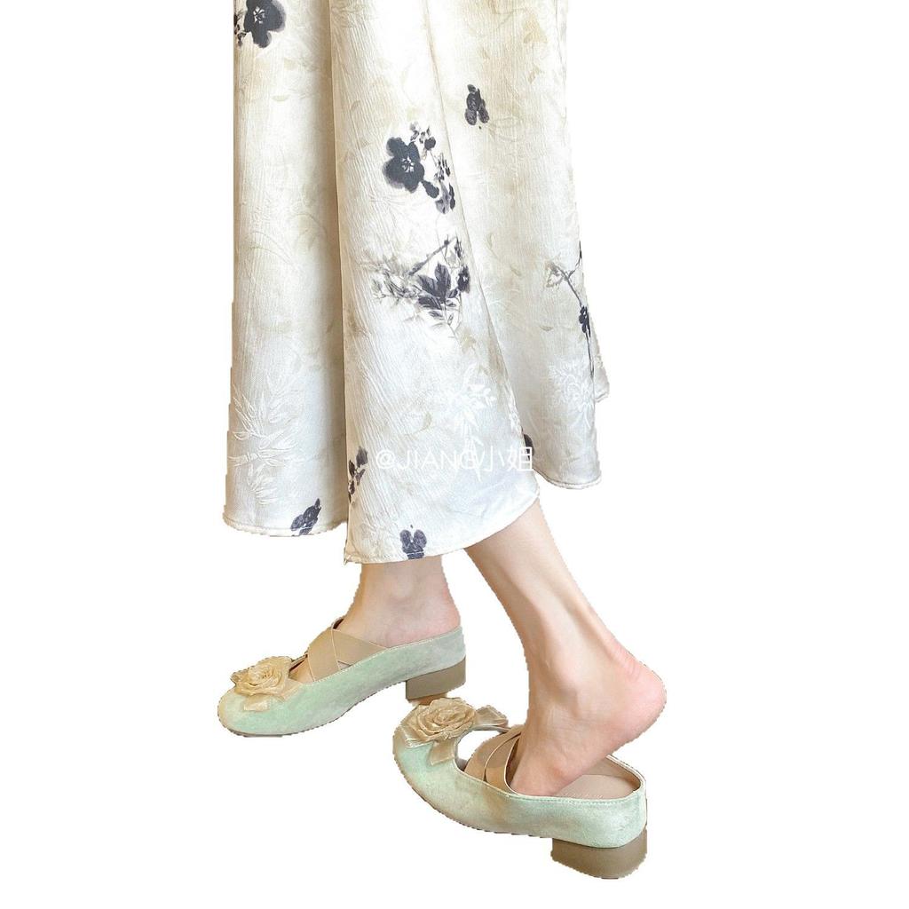 Blaue Schrankversion~ 6cm kleiner Mann innere Höhenerhöhung Kamelienbeutel Kopf Halbschuhe Damen tragen dicker Absatz Französische lässige einzelne Schuhe