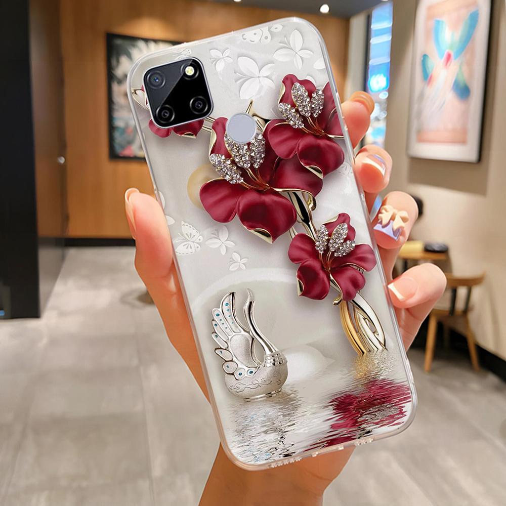 Case For Realme C25 C25s Coque Cute Cartoon Painted Soft Silicone Cover For OPPO Realme C25S C25 Cases Bumper RMX3195 RMX3197