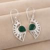 Green Onyx Gemstone 925 Sterling Silver Handmade Jewelry Earring 1.5" Gift For Women CE-26-19