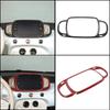 For Fiat 500 Abarth 595 695 2016-2024 ABS Carbon Fiber Car Center Control Air Outlet Frame Decorative Panel Interior Accessories