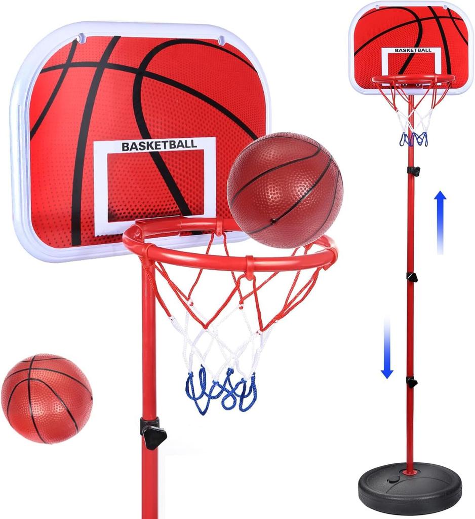 Leweet Basketball Goal for Basketball Goal Basketball Stable Shock Comes with 2 For Stress For Elementary School Birthday Holiday Gift Kids/Mini Set,