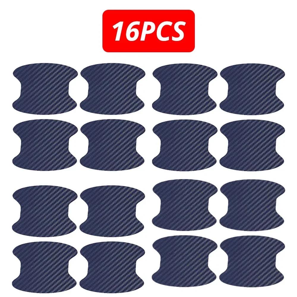 Car Door Handle Stickers Carbon Scratches Resistant Cover Protection Film Exterior Styling auto Accessories Defense Universal