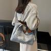 2025 New Large-capacity Bag Female Bag Cute Trendy Soft Leather Underarm Bag Shoulder Bag Commuter Tote Bag