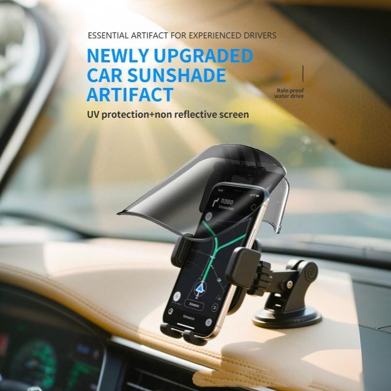 Sun Hat Style Phone Mount Sun Shade Rainproof Universal For Extended Sun Visor Adjustable Creative Riding Gear Outdoor