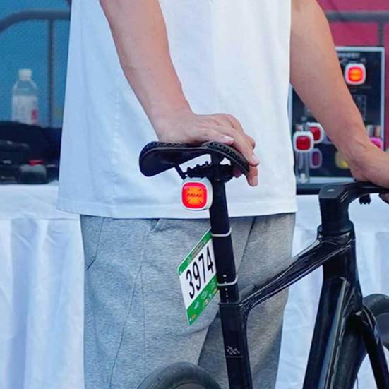 Bicycle Expression Tail Light with Brake Sensor Waterproof USB Rechargeable Universal MTB Road Mountain Bike Cycling Night Riding Warning Rear Lamp