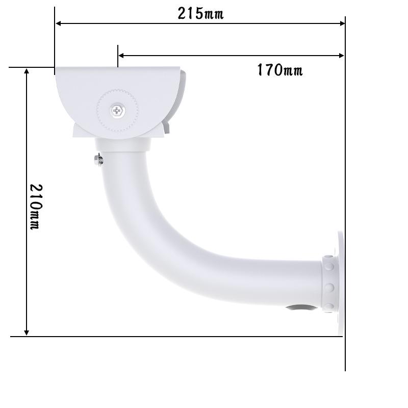 Aluminum Alloy Monitor Bracket 215° Bend Wall Mount for Indoor/Outdoor Waterproof Surveillance Camera