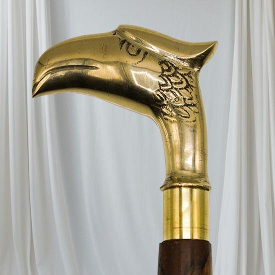 Solid Brass Eagle Head Walking Cane Rare Collector Gentleman Cane Style Gift