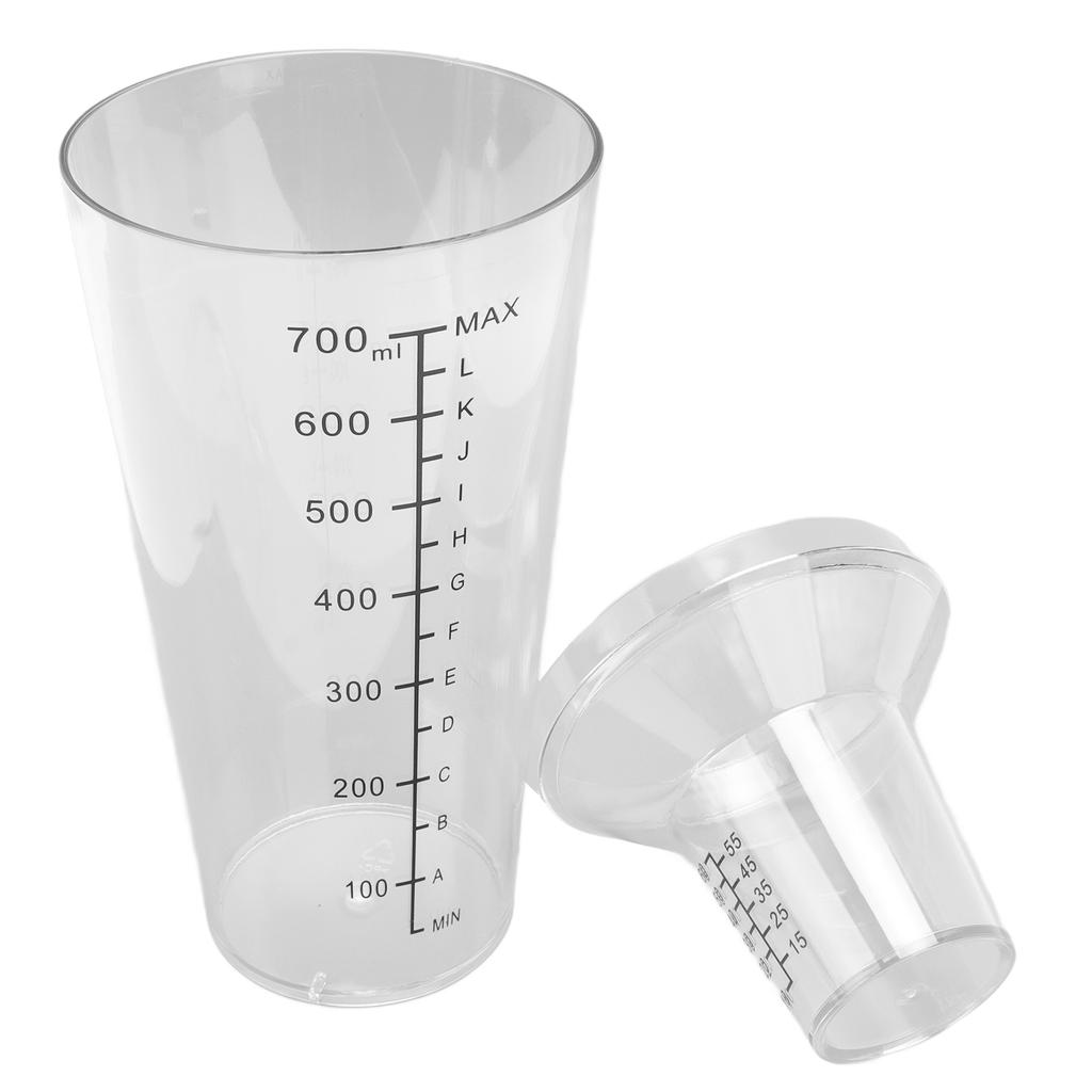 Cocktail-Shaker-Set, klare Skala, Standardkapazität, verhindert Verschütten, transparenter Shaker für Bar