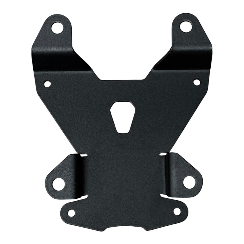 Rear Luggage Rack with Mounting Bracket Matte Black Cargo Carrier Plate