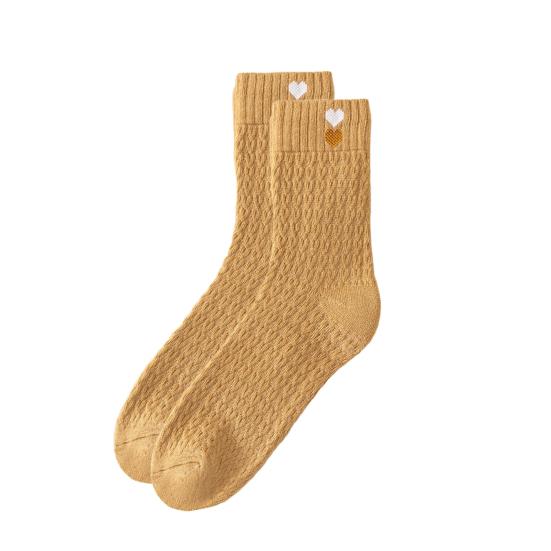 Fleece-Lined Winter Socks Women Warm Thickened Boot Socks Ribbed Casual Thermal Crew Socks for Daily Wear Christmas Gifts