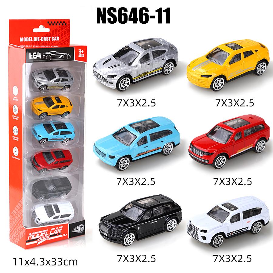 1:64 Alloy Toy Car Racing & Police Model Set for Kids