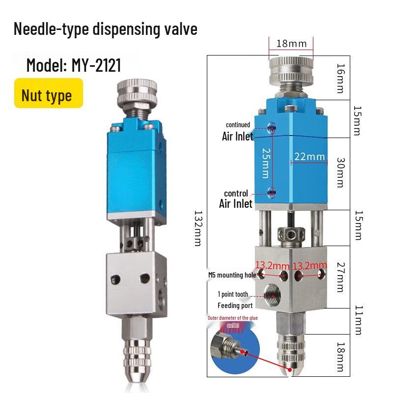 Precision Pneumatic Thimble-Type Dispensing Valve