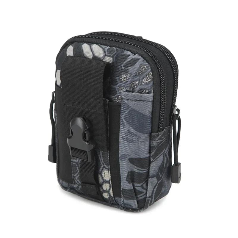 Outdoor Tactical Molle Pouch Belt Men Waist Pack Bag Small Pocket Waist Pack Running Pouch Travel Camping Bags Soft Back