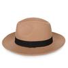 Reiner Woll-Fedora-Hut Gentleman-Stil Winterlich Warm Retro Atmungsaktiv für Herren Büro Formell Bequem Herbst Winter
