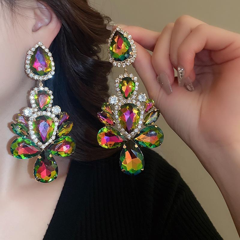 Silver Needle Water Drop Tassel Earrings - Light Luxury High-End Design for Women's Fashion.