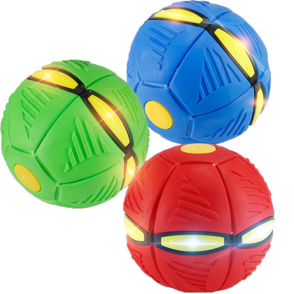 Pet Toy Flying Saucer Ball, Flying Saucer Ball Dog Toy For Dog Cat Red 3 Light