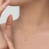 Mcel 14K Teardrop Moisa Diamond Necklace