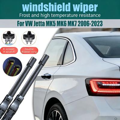 2 PCS Front Windshield Wiper Blades Windshield Wiper for Volkswagen Jetta MK5 MK6 MK7 2006-2026 2010 2011 2012 2013 2018 2019