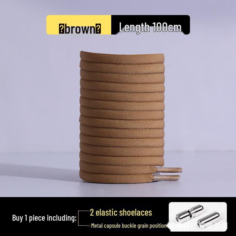 Elastic No-Tie Half-Round Shoelaces for Kids & Adults - Black & White