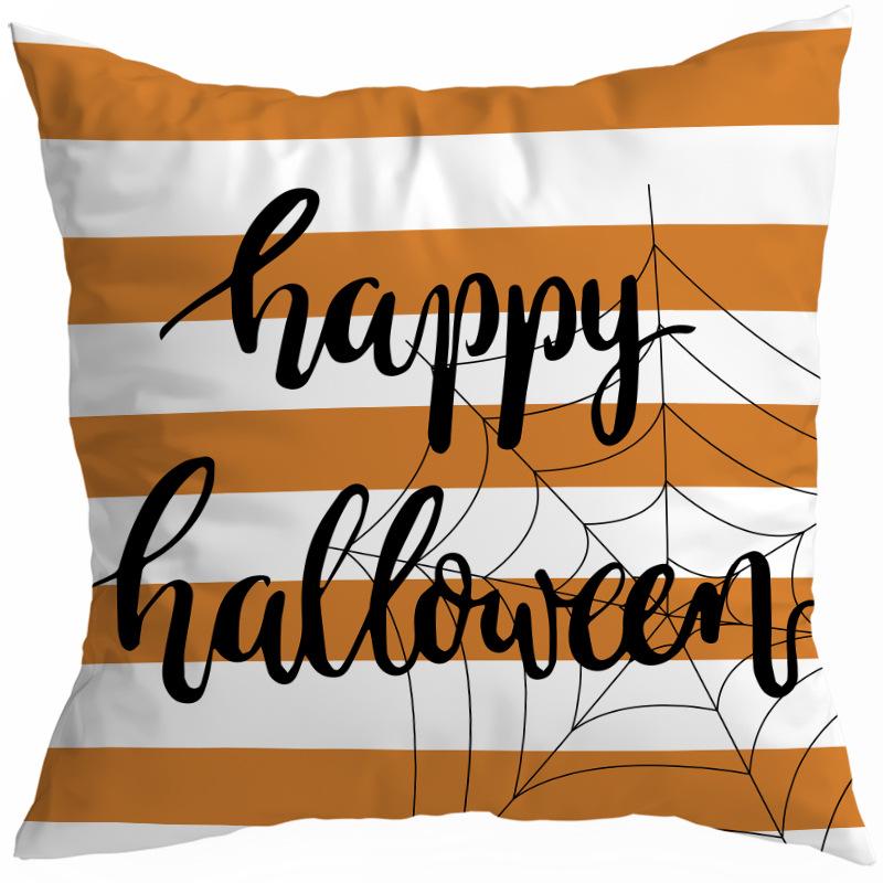 Halloween Horror Pumpkin Witch Moon Decorative Pattern Pillow Cover Bedroom, Living Room, Sofa, Cinema, Car Throw Pillow Cover