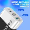 New 33W GaN USB Charger with QC 3.0 & PD, Supports 9V & 12V Fast Charging - US/EU Standard.