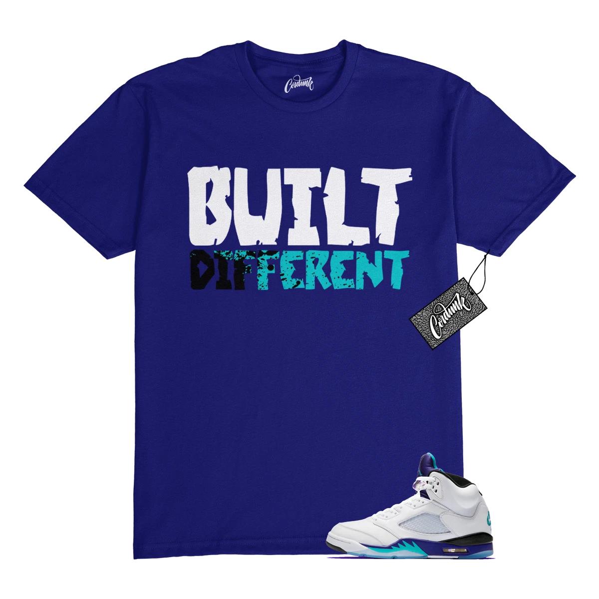 

5 Grape White Black 2025 Blue T Shirt Match BUILT 2XL