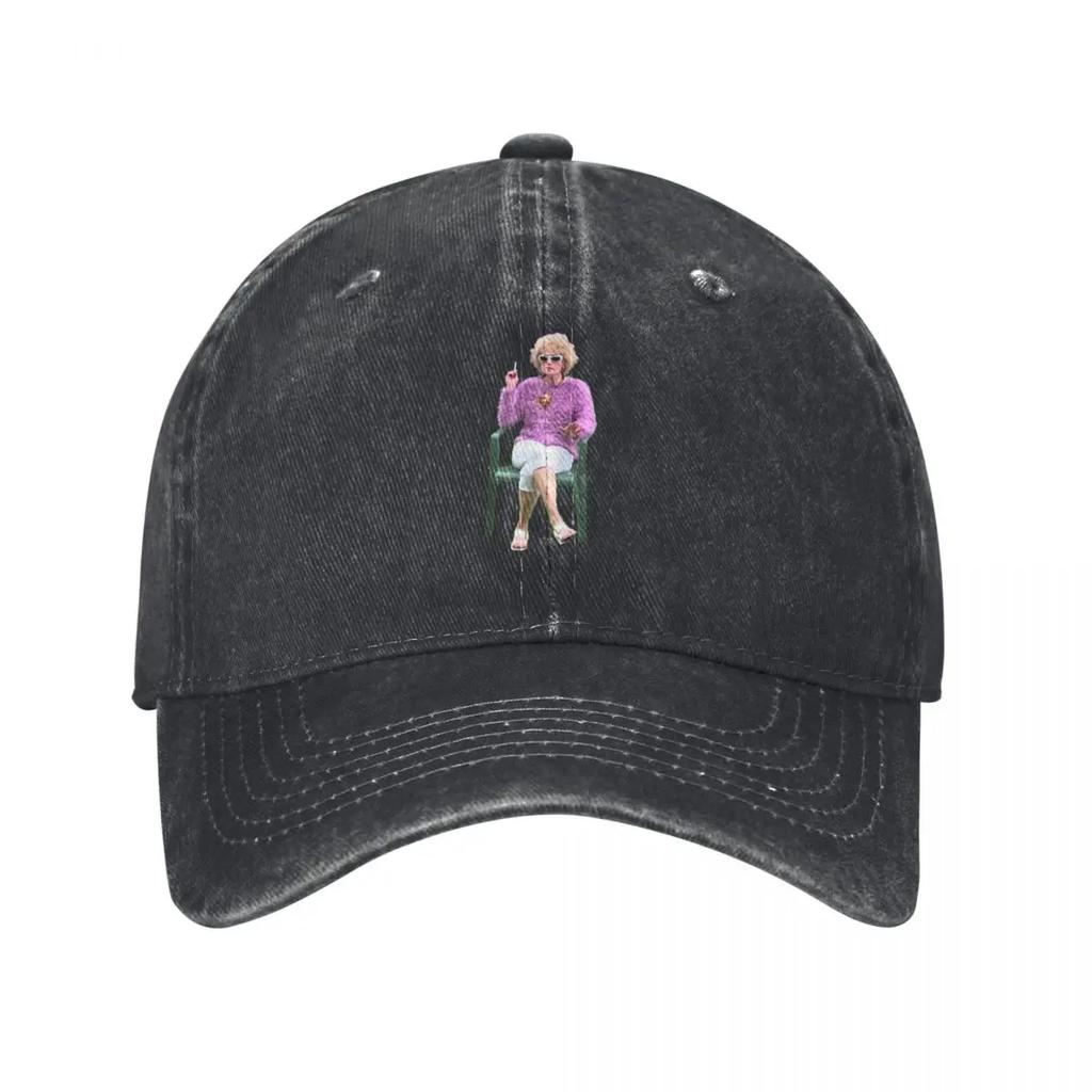 Kath and Kim Kath Having a Smoke Baseball Cap New Hat foam party Hat Beach Outing funny hat Sun Hats For Women Unisexs