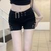 American Spicy Girl Low-Waist Elastic Denim Hot Pants - Women's Summer Slimming & Trendy Fit