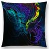 New Arrival Abstract Printed Flexible Freedom Beautiful Elegant Lines Colorful Gorgeous Layering Cushion Cover Sofa Throw Pillow