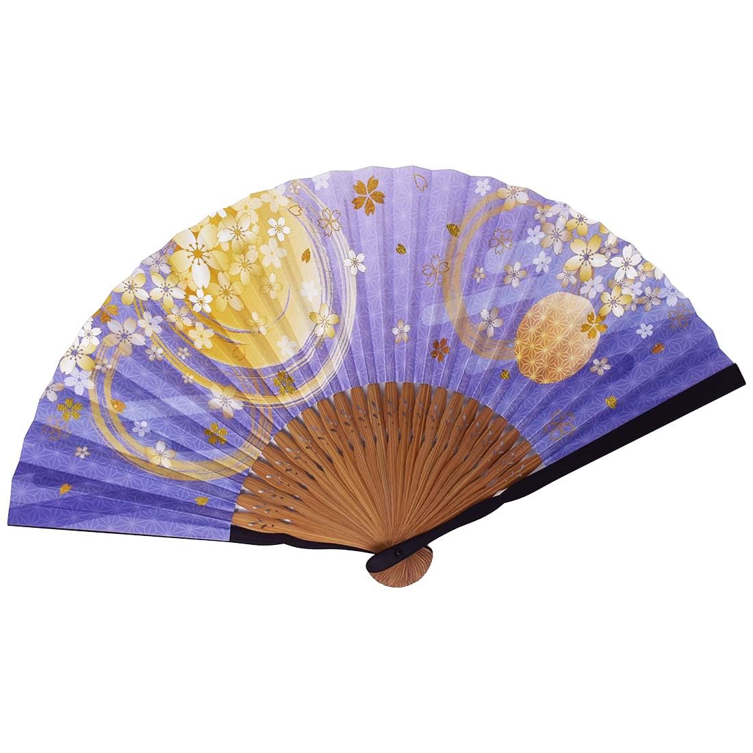 

Бумажный веер Senbonzakura Shojuan, 21 см, (фиолетовый) фиолетовый