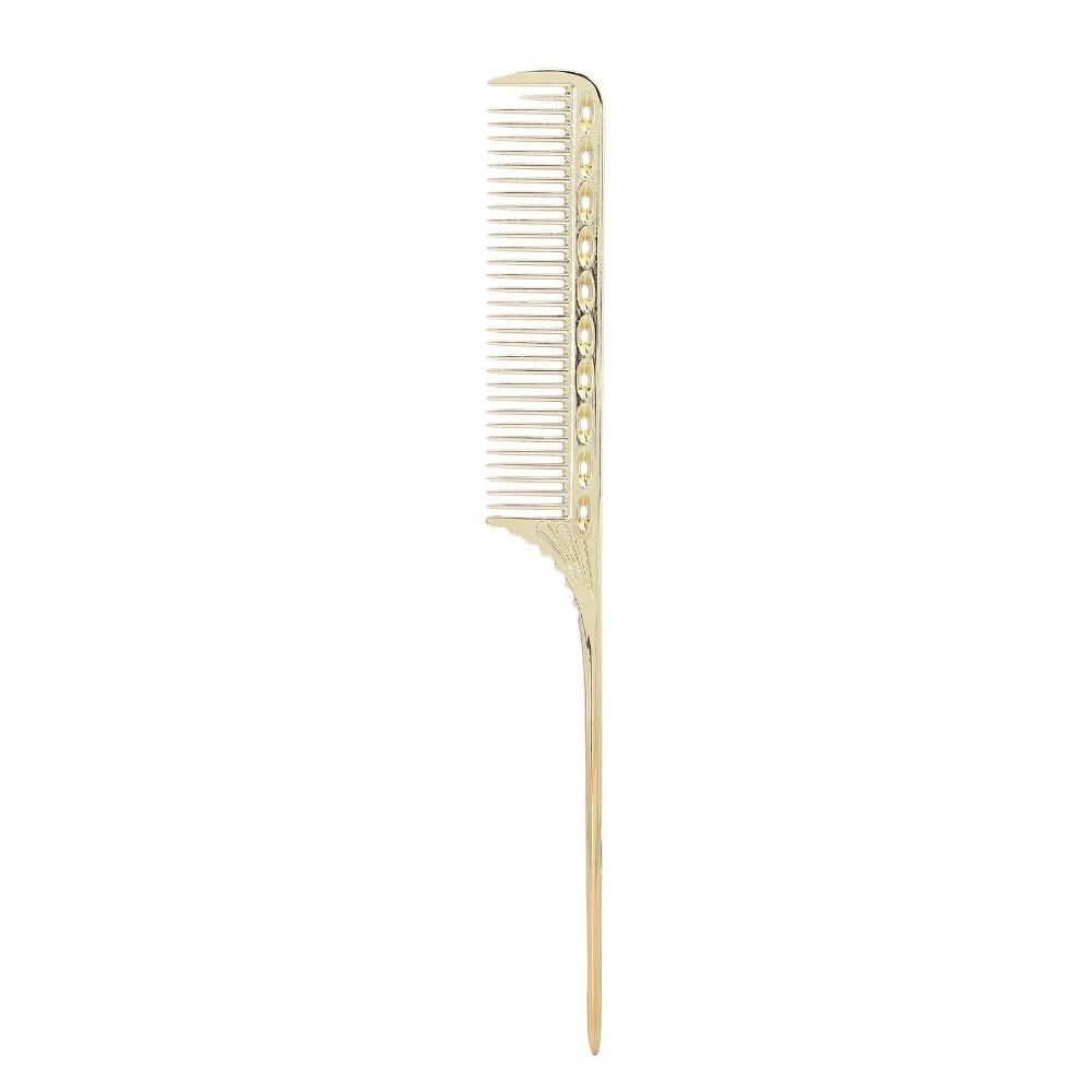 Aluminum alloy Hair Comb Professional Gold Color Barber Comb Lightweight Design Portable Design Styling Comb Salon Use