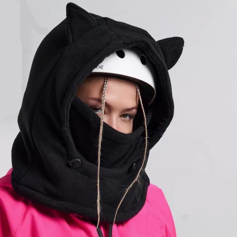 

Ear Protection Ski Balaclava Windproof Snowboard Hooded Hat Motorcycle Helmet Hat Winter Sports чёрный