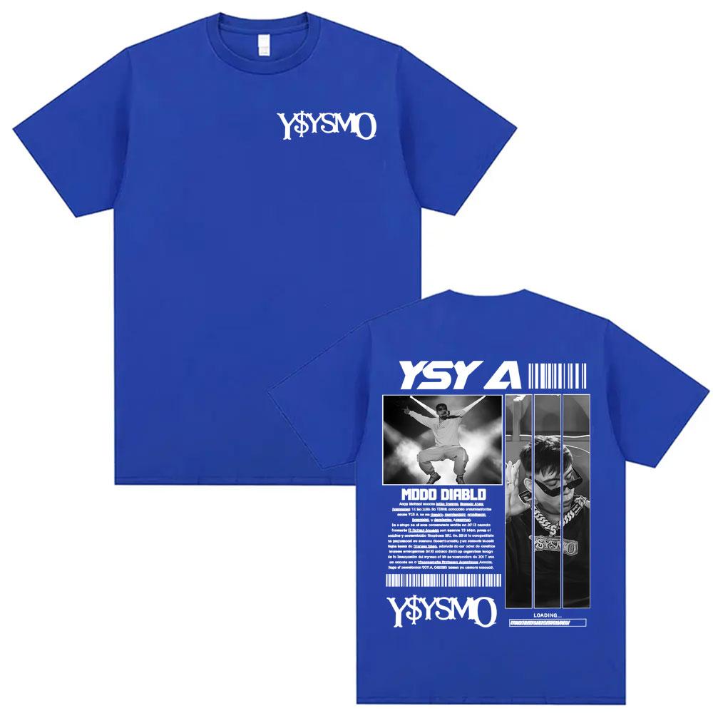 Rapper Ysysmo Ysy A Album Tour 2025 T-shirts for Men Women Fashion Hip Hop Pop Music T Shirt 100% Cotton Loose Oversized T-shirt