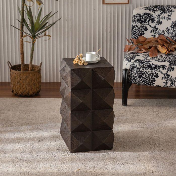 Table d'appoint - MUVOE - Vintage - Bois massif - Hauteur 60 cm - Livré monté