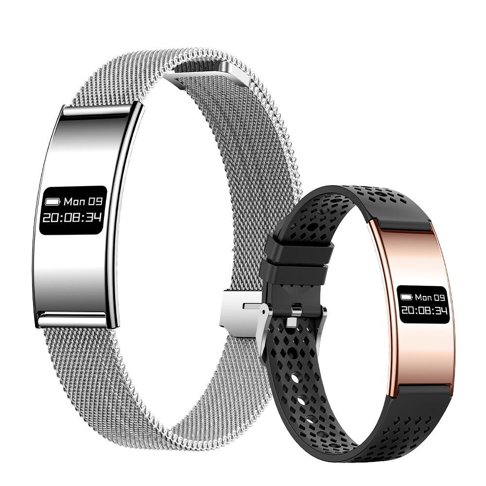 Pulseira Inteligente B8 Unissex Luxo Leve Monitoramento do Sono Frequência Cardíaca Anti Água IPX8 Moda Pulseira de Pressão Arterial