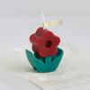 INS Flower Scented Wax Candle Korean Home Decoration Flower Ornament Fragrance Handmade Floret Candles Candlestick Decorations
