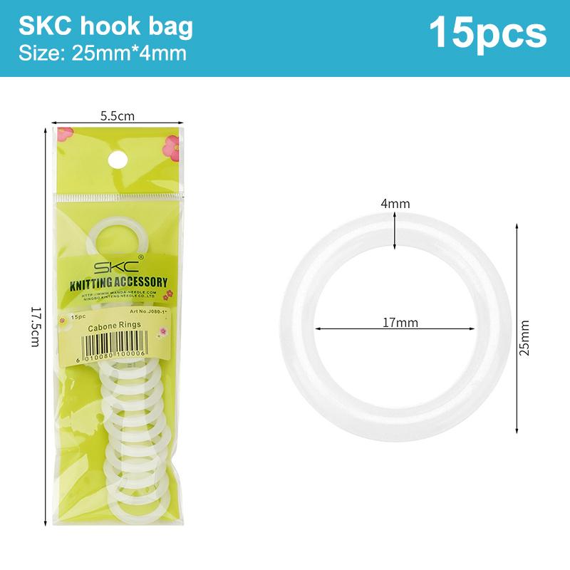 1 Pack Of DIY Crochet Ring Circle Hook Craft Accessories Handbag Plastic Ring Hook 12.7mm-50mm Sewing Plastic Ring