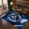 Tappeto in Velluto di Cristallo con Stampa Calcio Hamburger SV, Comodo Assorbente d'Acqua Antiscivolo Tappeto per Pavimenti Interni