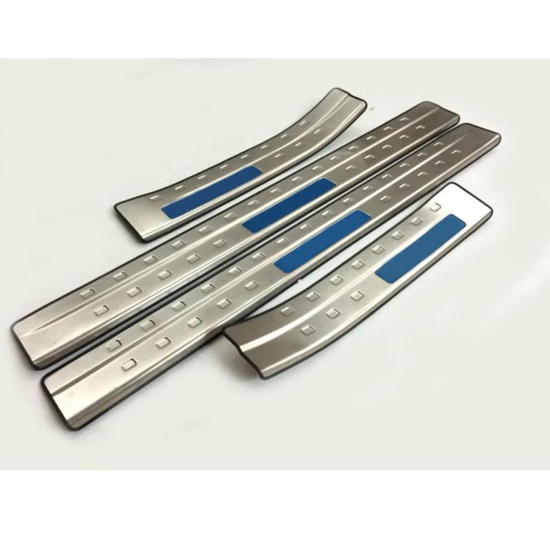 Car Stickers Ornament Stainless Steel Pedal Door Scuff Plate Cover Threshold External Trim For Nissan Qashqai J11 2016 2017 2018