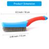 Heavy Duty Steel Wire Brush Featuring A Nonslip Silicone Handle For Hard To Clean Surfaces Home Kitchen Professional Use