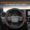 Nlzh6 For Toyota Carbon Fiber Texture Perforated Leather Steering Wheel Cover Chr Yaris Auris Corolla Rav4 Land Cruiser Prado Hilux