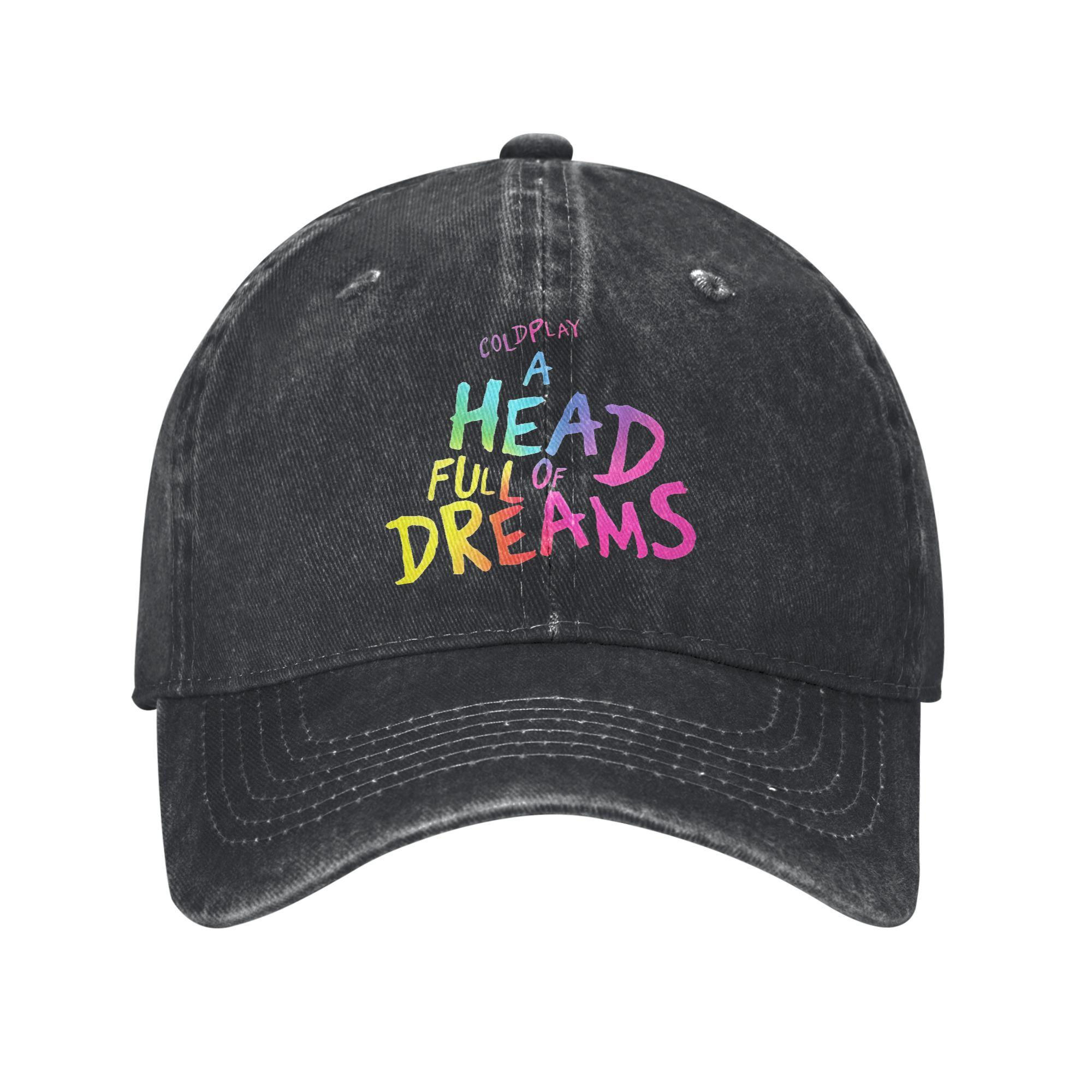

Coldplayeds tour head full of dreams Merch Baseball Cap Men Women Caps Hat Adjustable Trucker Hats Snapback Cap