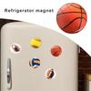 2 Stuks 25 MM Rugby Koelkastmagneet Synthetische Hars Woondecoratie Mini Voetbal Honkbal Volleybal Magnetron Koelkastmagneet Sportliefhebbers