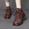 Retro-style Women's Shoes - New Style with Soft Sole, Casual and Lined with Fleece, Lace-up Short Boots Devotion