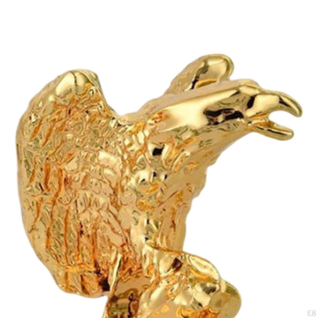 Eagle Statue Animal Figure Resin Sculpture Creative Ornament for Home Office Bookshelf Living Room