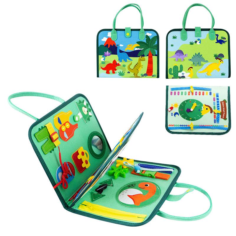 Felt Learning Early Education Board Felt Children Diy Busy Board Montessori Children'S Puzzle Teaching Dress And Tie Shoelaces