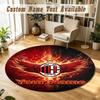 Round Rug Custom NameAC Milan Pattern Non Slip Carpet Home Floor Decor